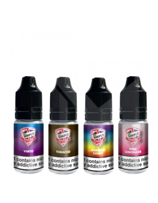 VAPE SIMPLY 50/50 Eliquids 10ML 3MG