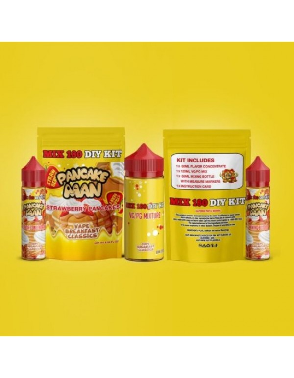 VAPE BREAKFAST CLASSICS Eliquid STRAWBERRY PANCAKES DIY Mix Kit 180ML