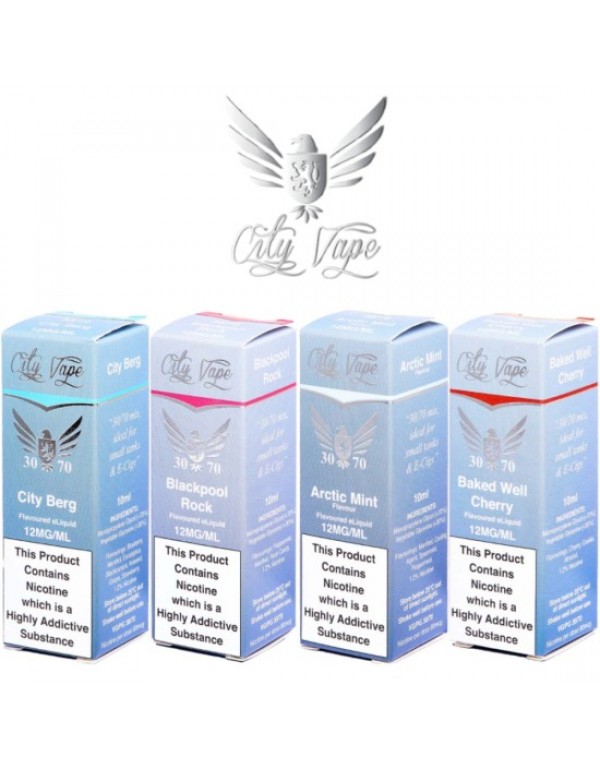 CITY VAPE 30/70 Eliquids 10ML 5-PACK