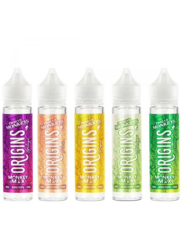 Twelve Monkeys Origins Eliquid Shortfills 60ml