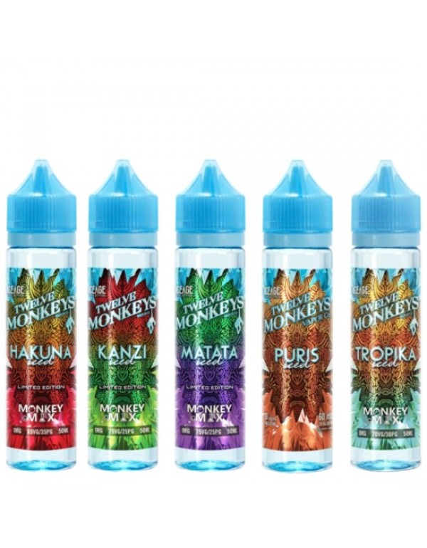 Twelve Monkeys Iced Eliquid Shortfills 60ml