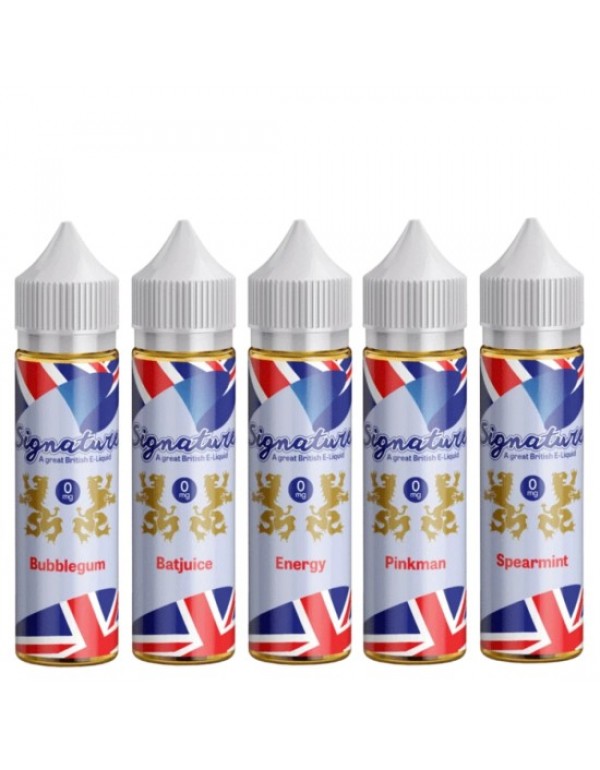 SIGNATURE 50/50 Eliquid Shortfills 60ML