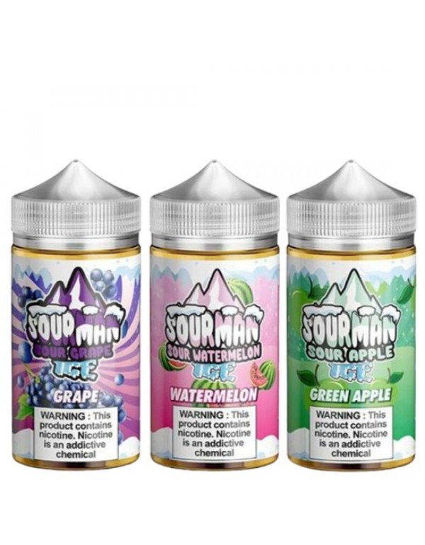 SOUR MAN ICE Eliquid Shortfills 240ML