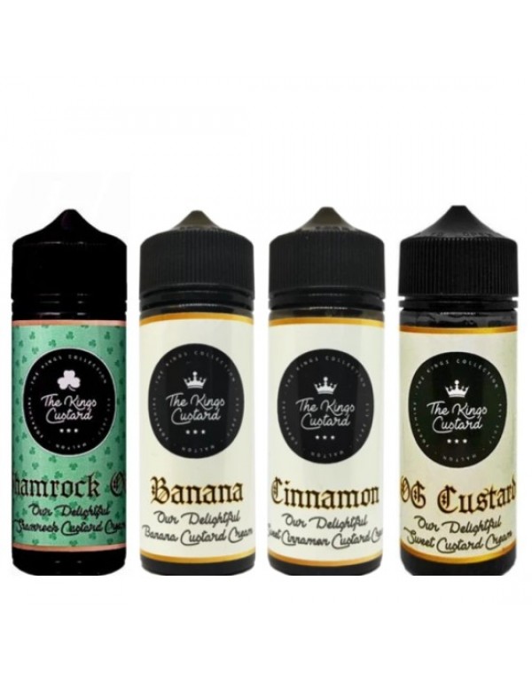 The Kings Custards Eliquid Shortfills 120ml