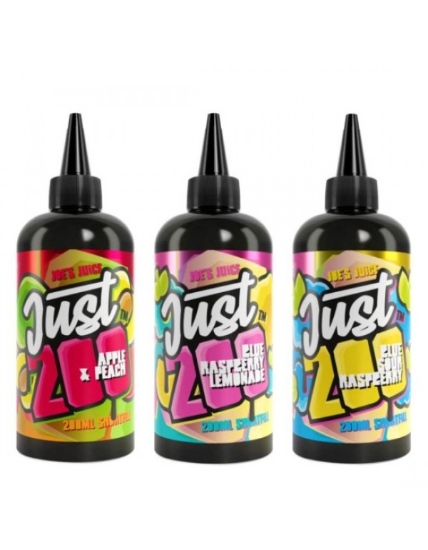 Joes Just 200 Eliquid Shortfills 240ml