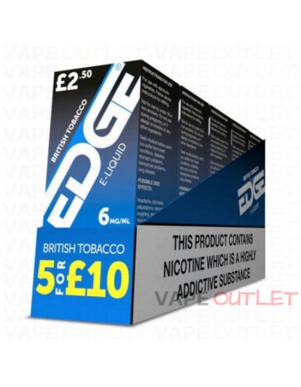 EDGE Eliquid BRITISH TOBACCO 5-PACK