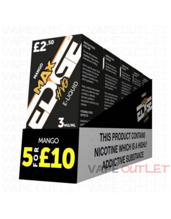 EDGE MAX Eliquid MANGO 5-PACK