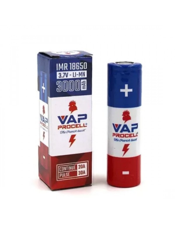 VAP PROCELL 18650 BATTERY 3000MAH