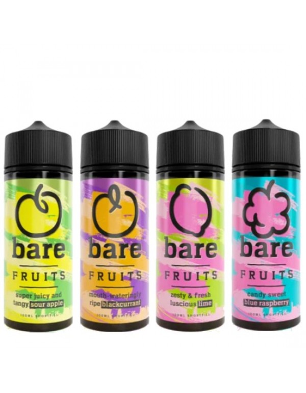 Bare Fruits Eliquid Shortfills 120ml