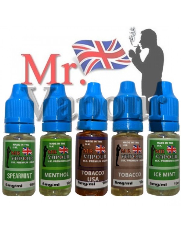 Mr Vapour UK Premium Eliquids 10ml 5-Pack