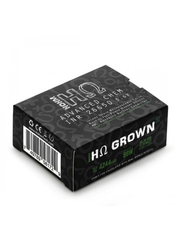 Hohm Tech Grown 26650 Battery 4244mAh 30.3A