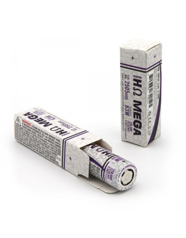 Hohm Tech Mega 18650 Battery 2505mAh 29.5A